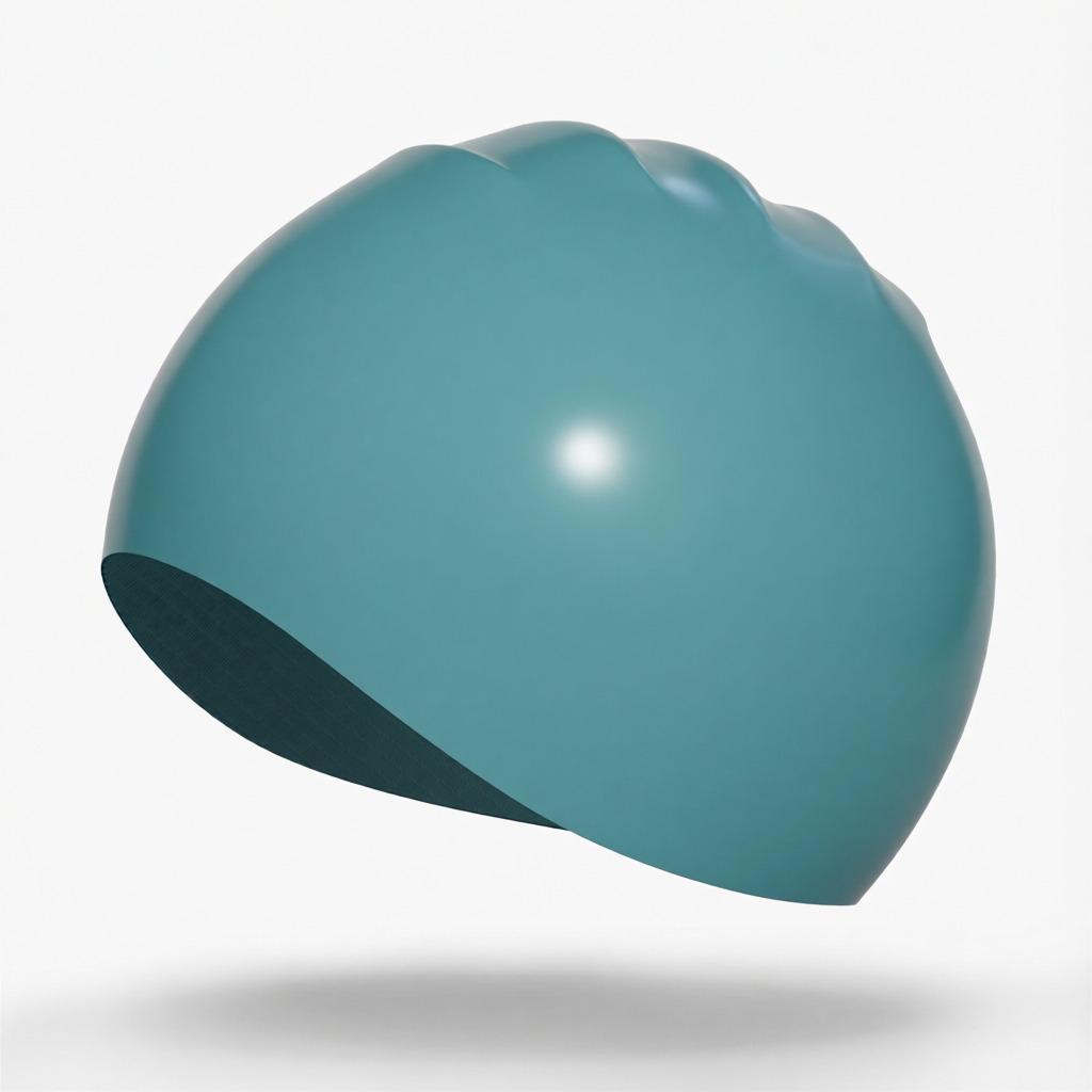 Silicone Swim Cap for Men - Waterproof, Non-Slip, Comfort Fit Swimming Hat with Anti-Fog Design