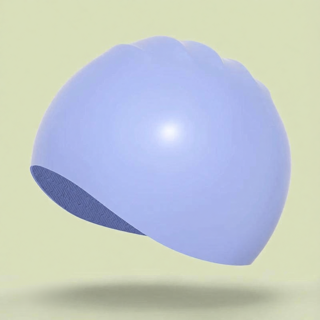 Silicone Swim Cap for Long Hair - Waterproof, Anti-Slip, Comfort Fit with High Elasticity and UV Protection