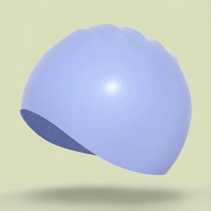 Silicone Swim Cap for Long Hair - Waterproof, Anti-Slip, Comfort Fit with High Elasticity and UV Protection