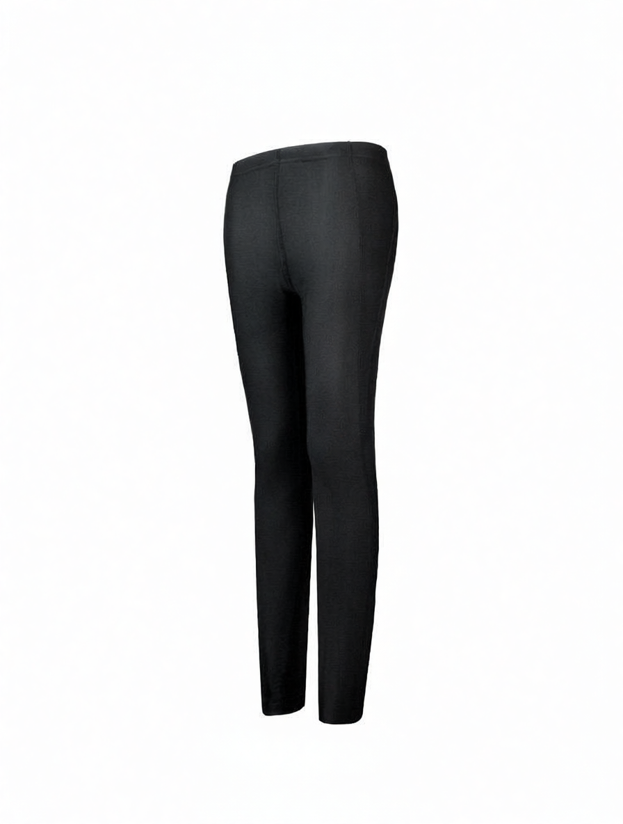 High-Waisted Black Yoga Leggings with Stretch Fabric for Women