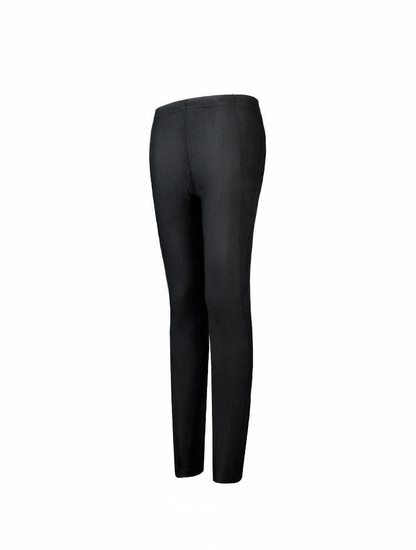 High-Waisted Black Yoga Leggings with Stretch Fabric for Women