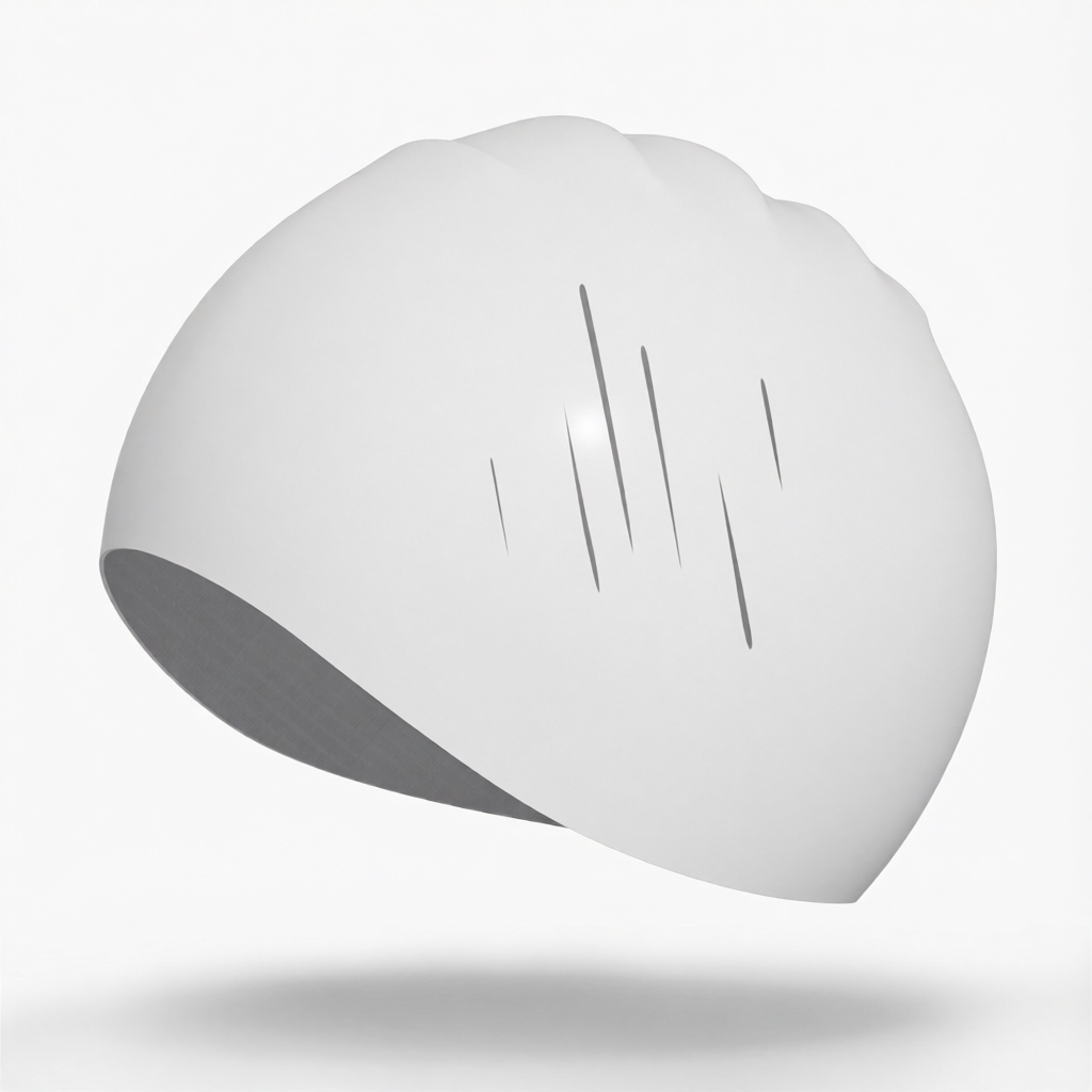 Silicone Swim Cap for Long Hair - Waterproof, Anti-Slip, Comfort Fit with High Elasticity and UV Protection