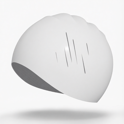 Silicone Swim Cap for Long Hair - Waterproof, Anti-Slip, Comfort Fit with High Elasticity and UV Protection