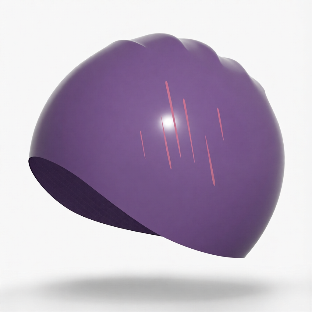 Silicone Swim Cap for Men - Waterproof, Non-Slip, Comfort Fit Swimming Hat with Anti-Fog Design