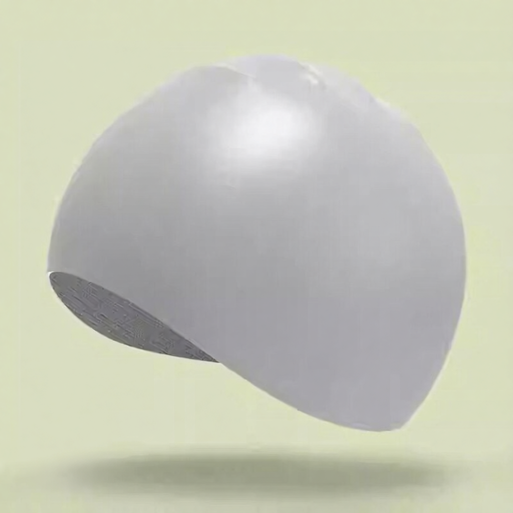 Silicone Swim Cap for Long Hair - Waterproof, Anti-Slip, Comfort Fit with High Elasticity and UV Protection