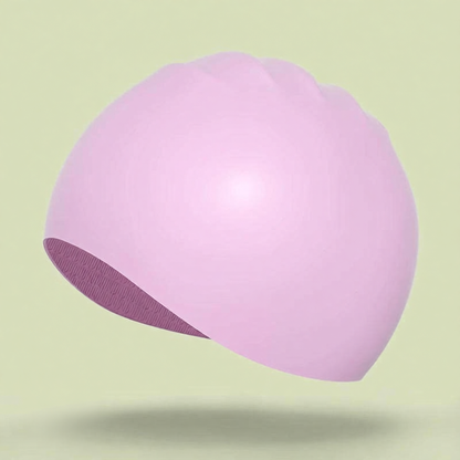 Silicone Swim Cap for Long Hair - Waterproof, Anti-Slip, Comfort Fit with High Elasticity and UV Protection