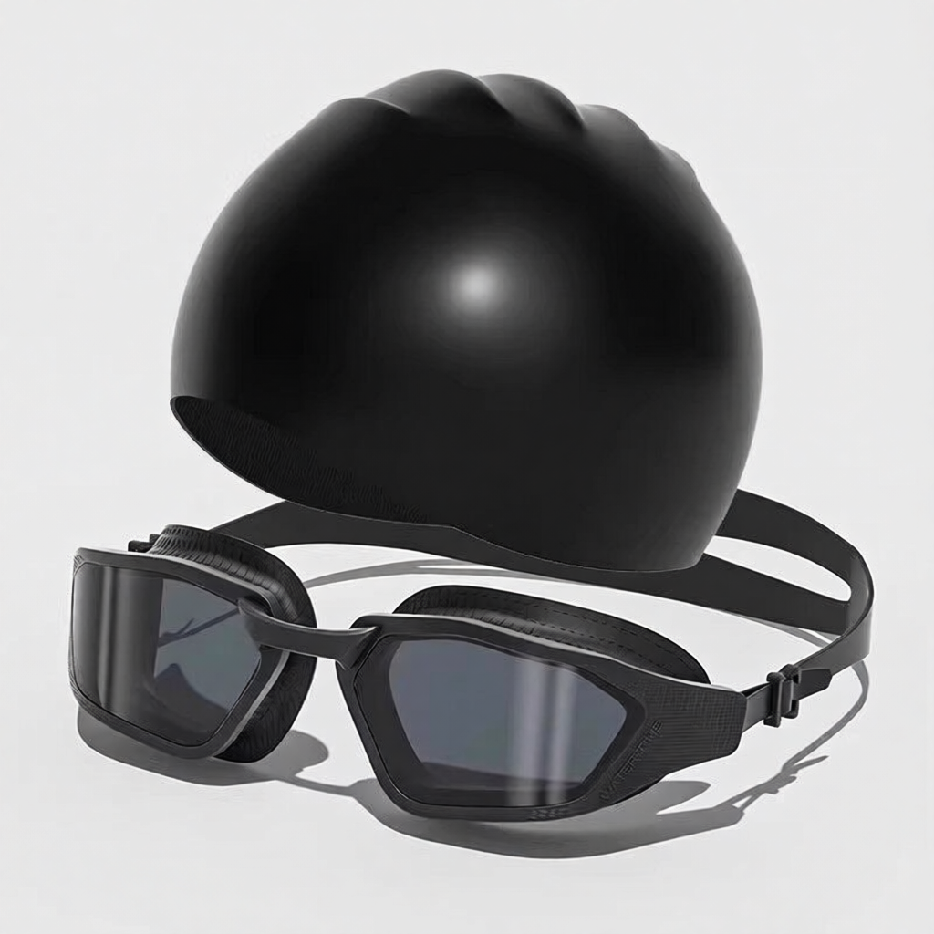 Silicone Swim Cap for Long Hair - Waterproof, Anti-Slip, Comfort Fit with High Elasticity and UV Protection