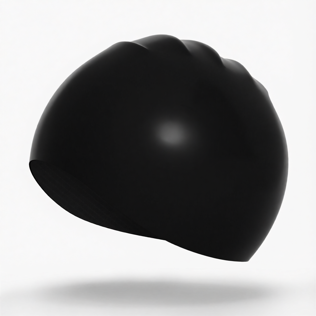 Silicone Swim Cap for Men - Waterproof, Non-Slip, Comfort Fit Swimming Hat with Anti-Fog Design