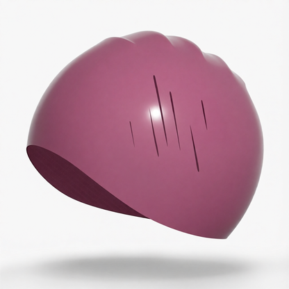 Silicone Swim Cap for Long Hair - Waterproof, Anti-Slip, Comfort Fit with High Elasticity and UV Protection