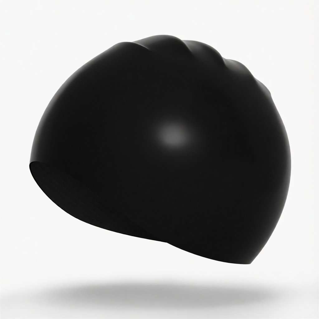 Silicone Swim Cap for Long Hair - Waterproof, Anti-Slip, Comfort Fit with High Elasticity and UV Protection