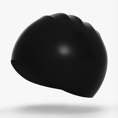 Silicone Swim Cap for Long Hair - Waterproof, Anti-Slip, Comfort Fit with High Elasticity and UV Protection