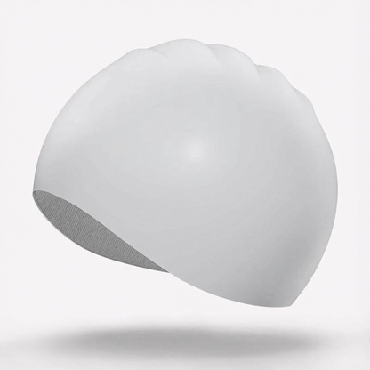 Silicone Swim Cap for Long Hair - Waterproof, Anti-Slip, Comfort Fit with High Elasticity and UV Protection