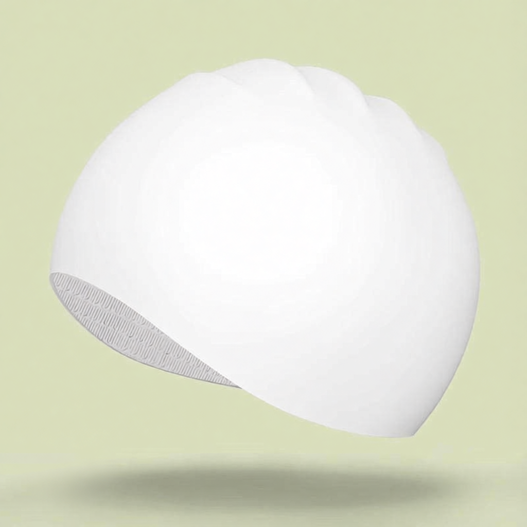 Silicone Swim Cap for Long Hair - Waterproof, Anti-Slip, Comfort Fit with High Elasticity and UV Protection