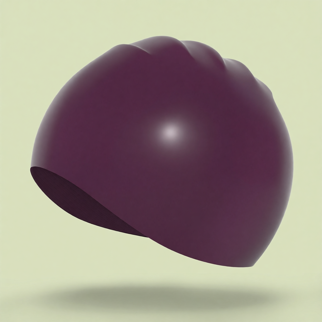 Silicone Swim Cap for Long Hair - Waterproof, Anti-Slip, Comfort Fit with High Elasticity and UV Protection
