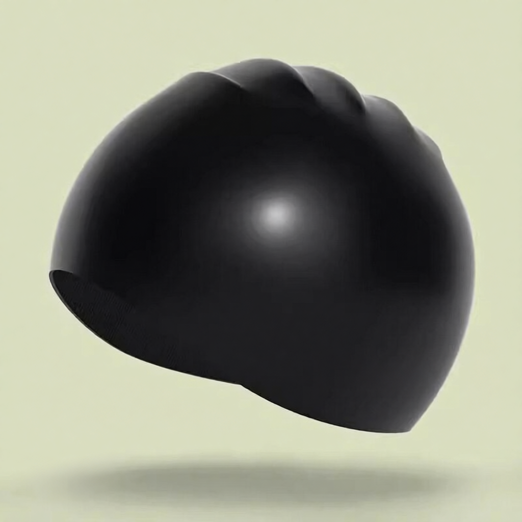 Silicone Swim Cap for Long Hair - Waterproof, Anti-Slip, Comfort Fit with High Elasticity and UV Protection