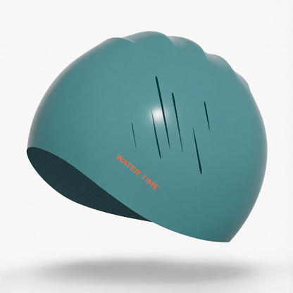 Silicone Swim Cap for Long Hair - Waterproof, Anti-Slip, Comfort Fit with High Elasticity and UV Protection