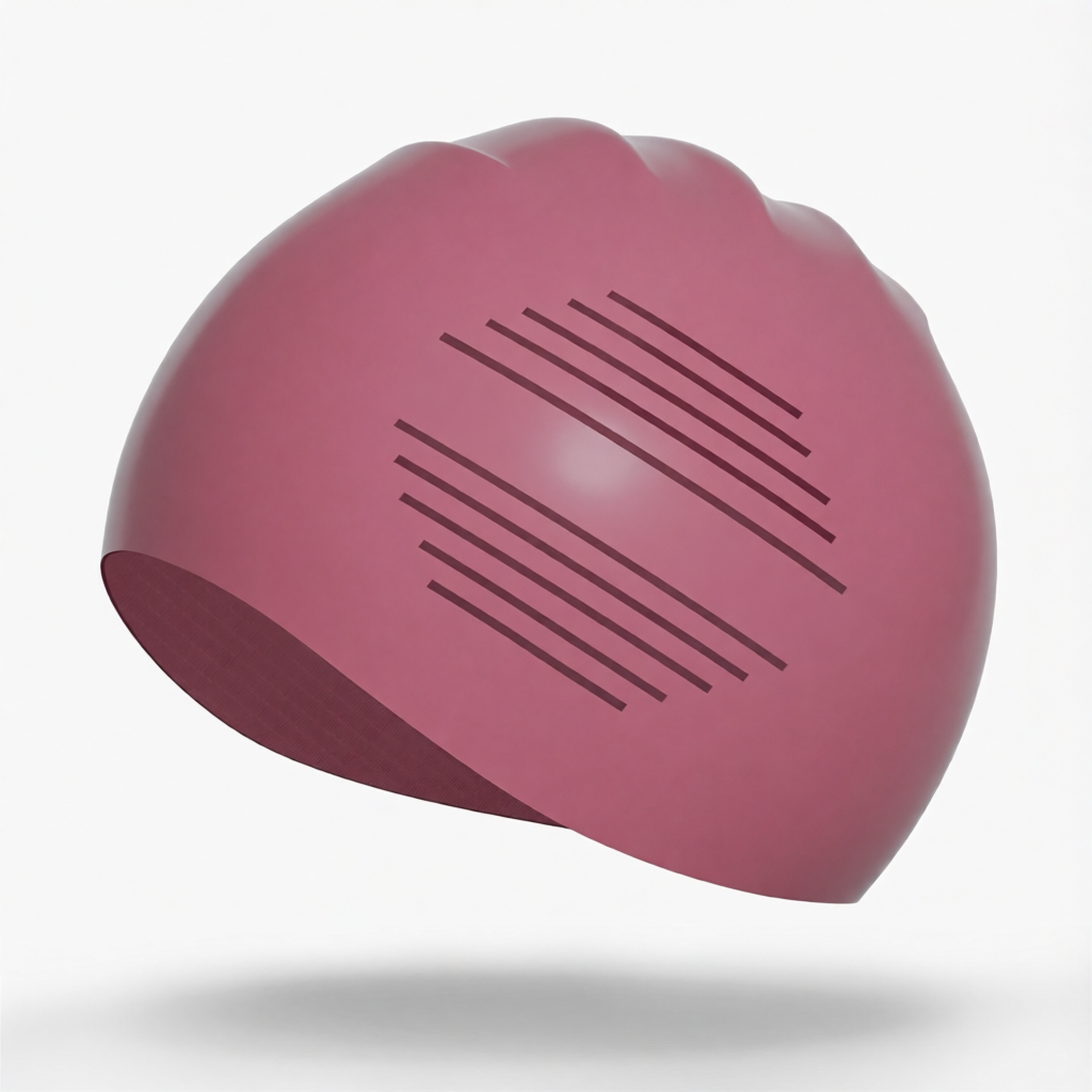 Silicone Swim Cap for Long Hair - Waterproof, Anti-Slip, Comfort Fit with High Elasticity and UV Protection