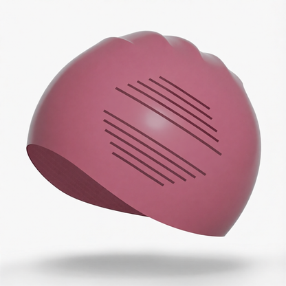 Silicone Swim Cap for Long Hair - Waterproof, Anti-Slip, Comfort Fit with High Elasticity and UV Protection