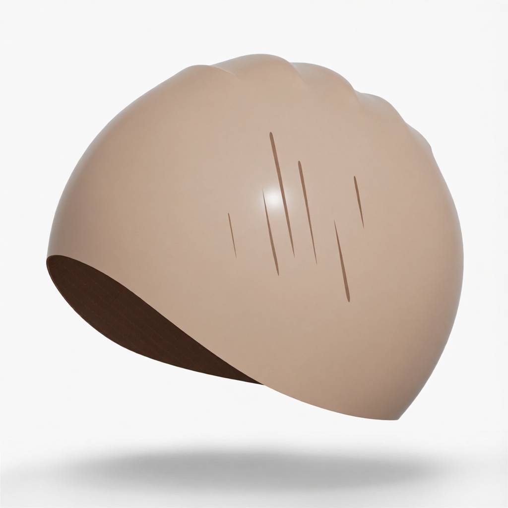 Silicone Swim Cap for Men - Waterproof, Non-Slip, Comfort Fit Swimming Hat with Anti-Fog Design