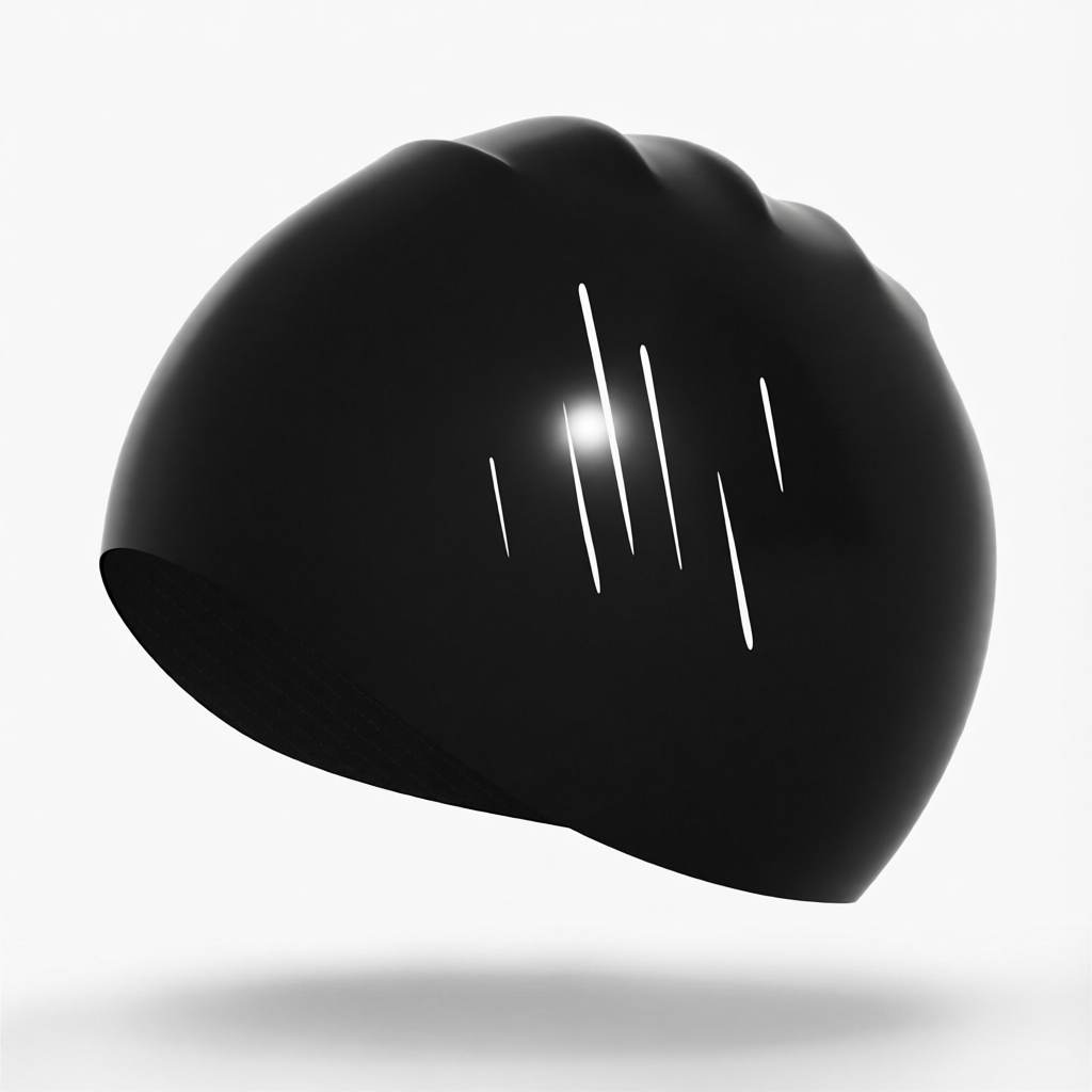 Silicone Swim Cap for Long Hair - Waterproof, Anti-Slip, Comfort Fit with High Elasticity and UV Protection