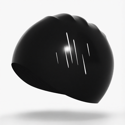 Silicone Swim Cap for Long Hair - Waterproof, Anti-Slip, Comfort Fit with High Elasticity and UV Protection