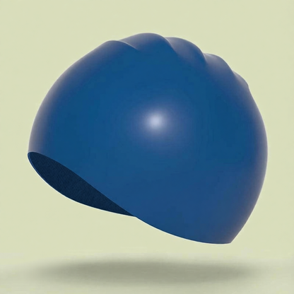 Silicone Swim Cap for Long Hair - Waterproof, Anti-Slip, Comfort Fit with High Elasticity and UV Protection