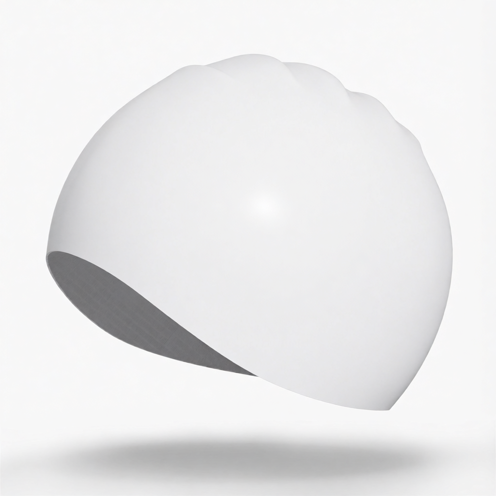 Silicone Swim Cap for Long Hair - Waterproof, Anti-Slip, Comfort Fit with High Elasticity and UV Protection
