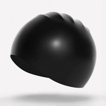 Silicone Swim Cap for Long Hair - Waterproof, Anti-Slip, Comfort Fit with High Elasticity and UV Protection