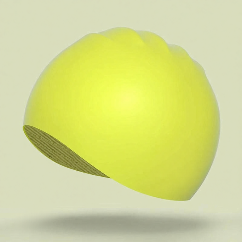 Silicone Swim Cap for Long Hair - Waterproof, Anti-Slip, Comfort Fit with High Elasticity and UV Protection