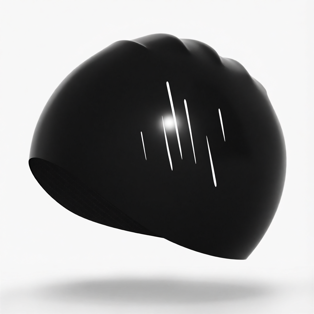 Silicone Swim Cap for Men - Waterproof, Non-Slip, Comfort Fit Swimming Hat with Anti-Fog Design