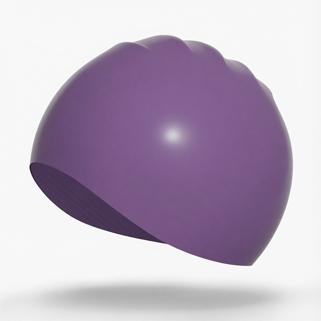 Silicone Swim Cap for Long Hair - Waterproof, Anti-Slip, Comfort Fit with High Elasticity and UV Protection