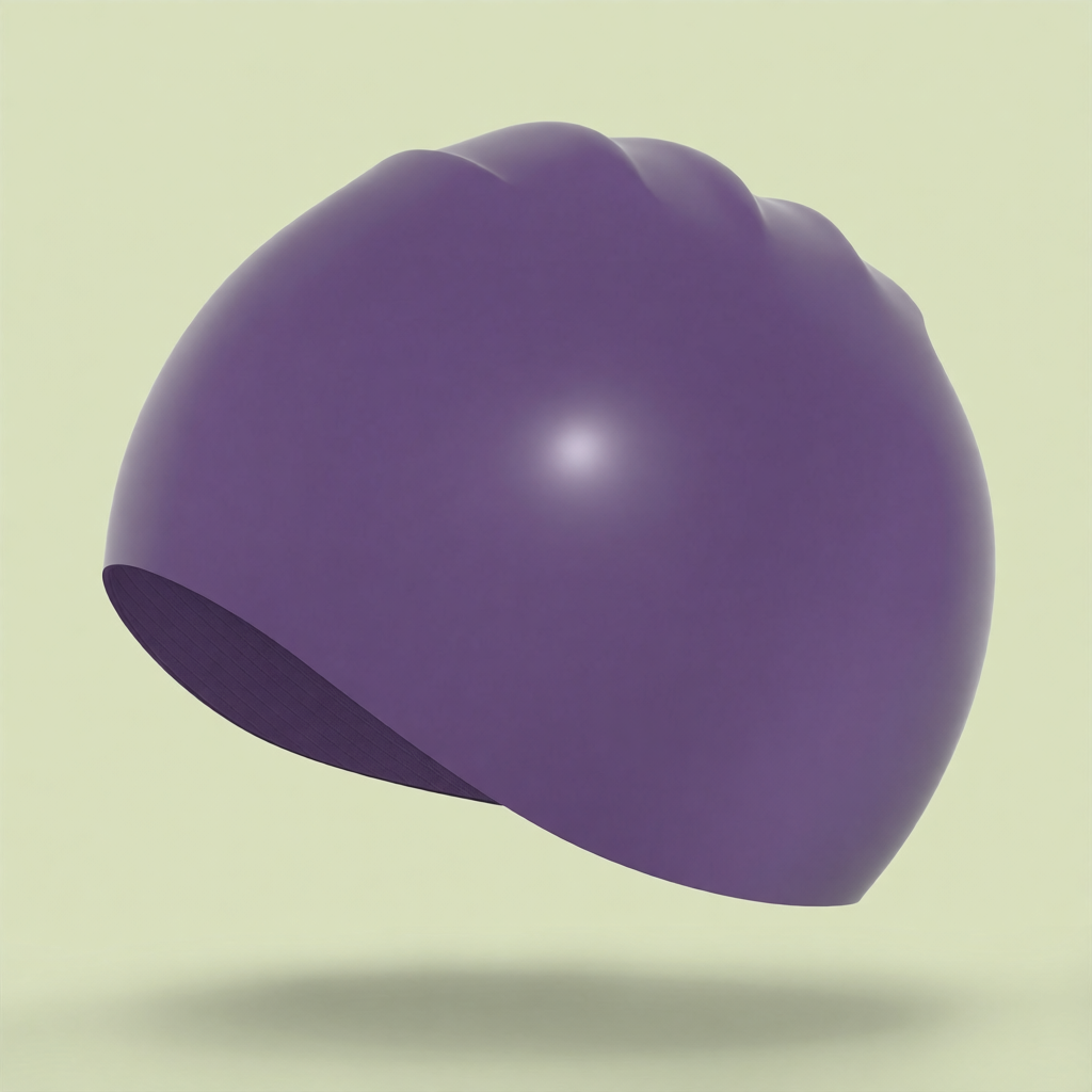 Silicone Swim Cap for Long Hair - Waterproof, Anti-Slip, Comfort Fit with High Elasticity and UV Protection