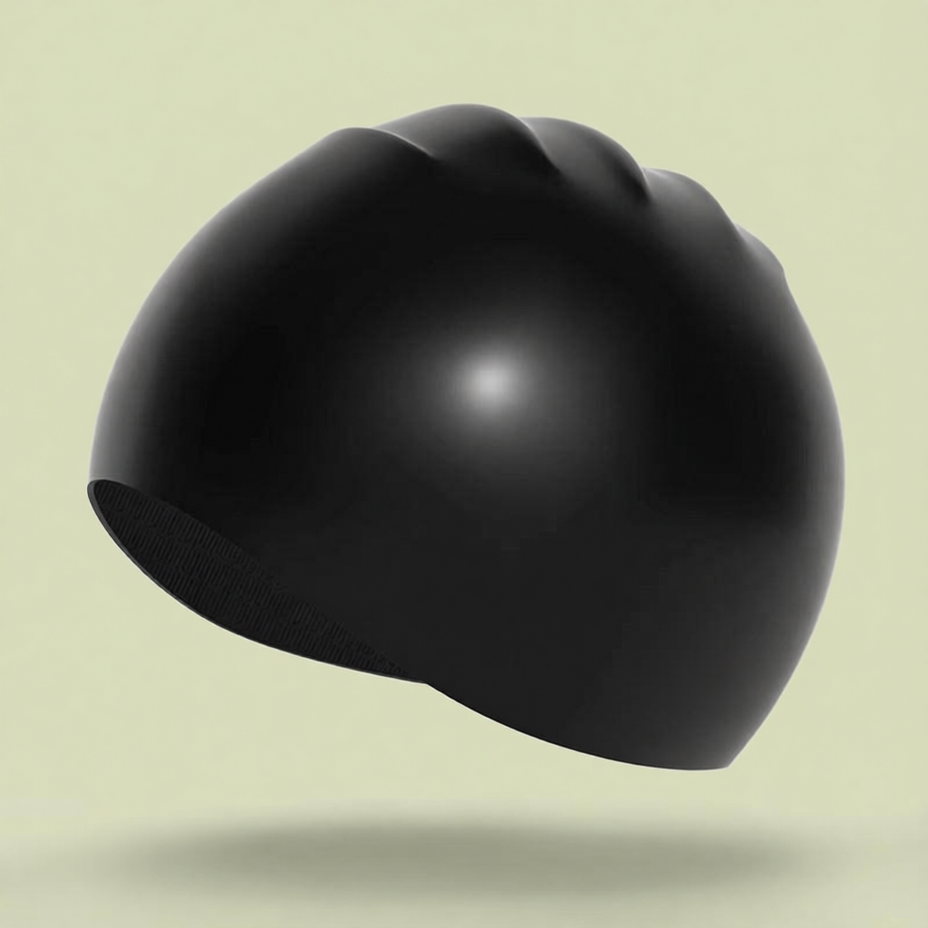 Silicone Swim Cap for Men - Waterproof, Non-Slip, Comfort Fit Swimming Hat with Anti-Fog Design
